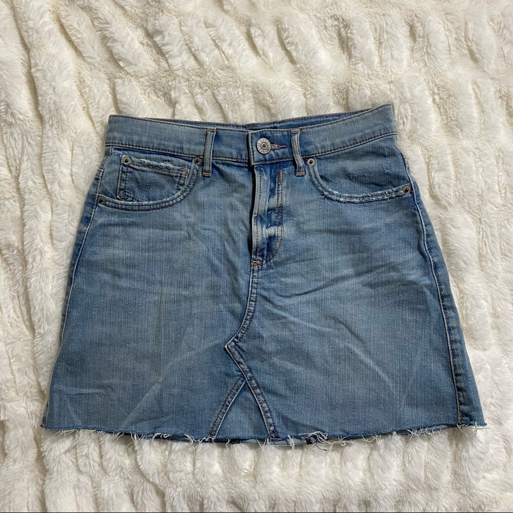 Express Denim Mini Skirt